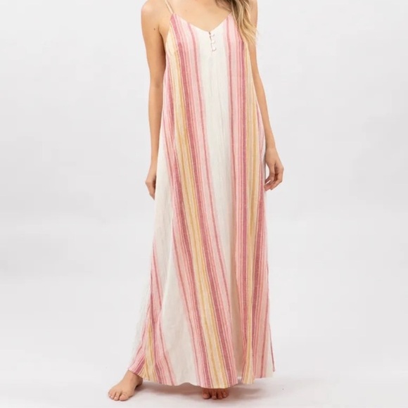 🔆RIP CURL🔆GOLDEN DAYS STRIPPED DRESSES - Picture 6 of 14